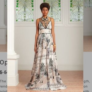 Isla & White bohemian resort maxi dress nwt Ophelie Dress Galerie Blanc wedding